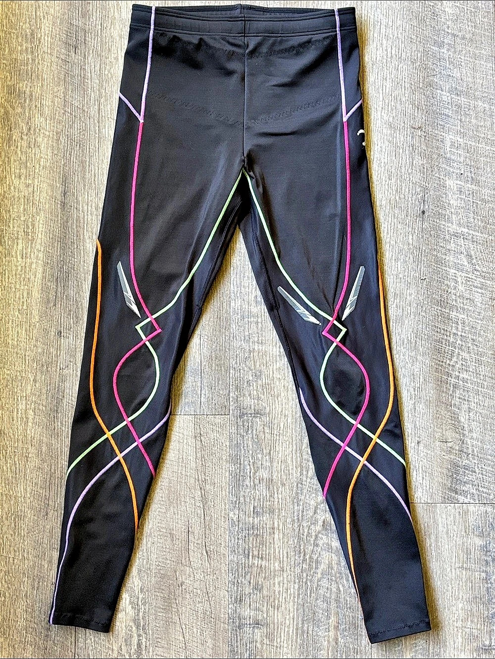 CW-X Stabilyx Joint Support Compression Tights Black & Pink Large